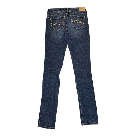 Abercrombie Fitch Jeans Womens Size 2 Inseam 36.5 Skinny Dark Wash Denim - Picture 4 of 8